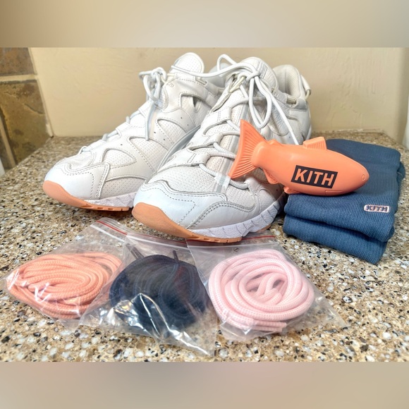 ASICS Ronnie Fieg Kith X Gel-Mai Salmon Size 14 H6D3K 0101 RF Socks/Laces NO BOX main image 7
